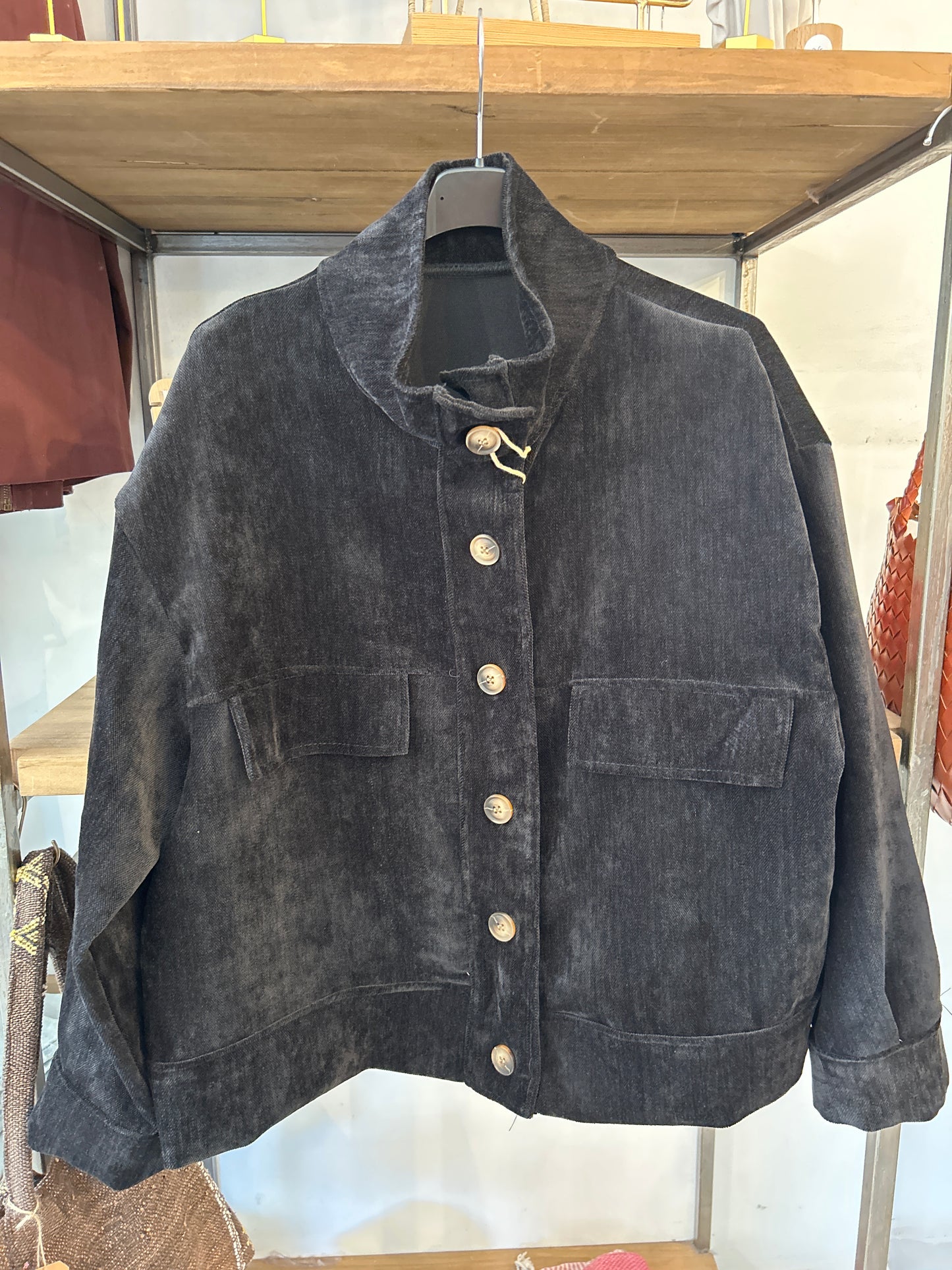CHAQUETA BOLSILLO CHENILLA