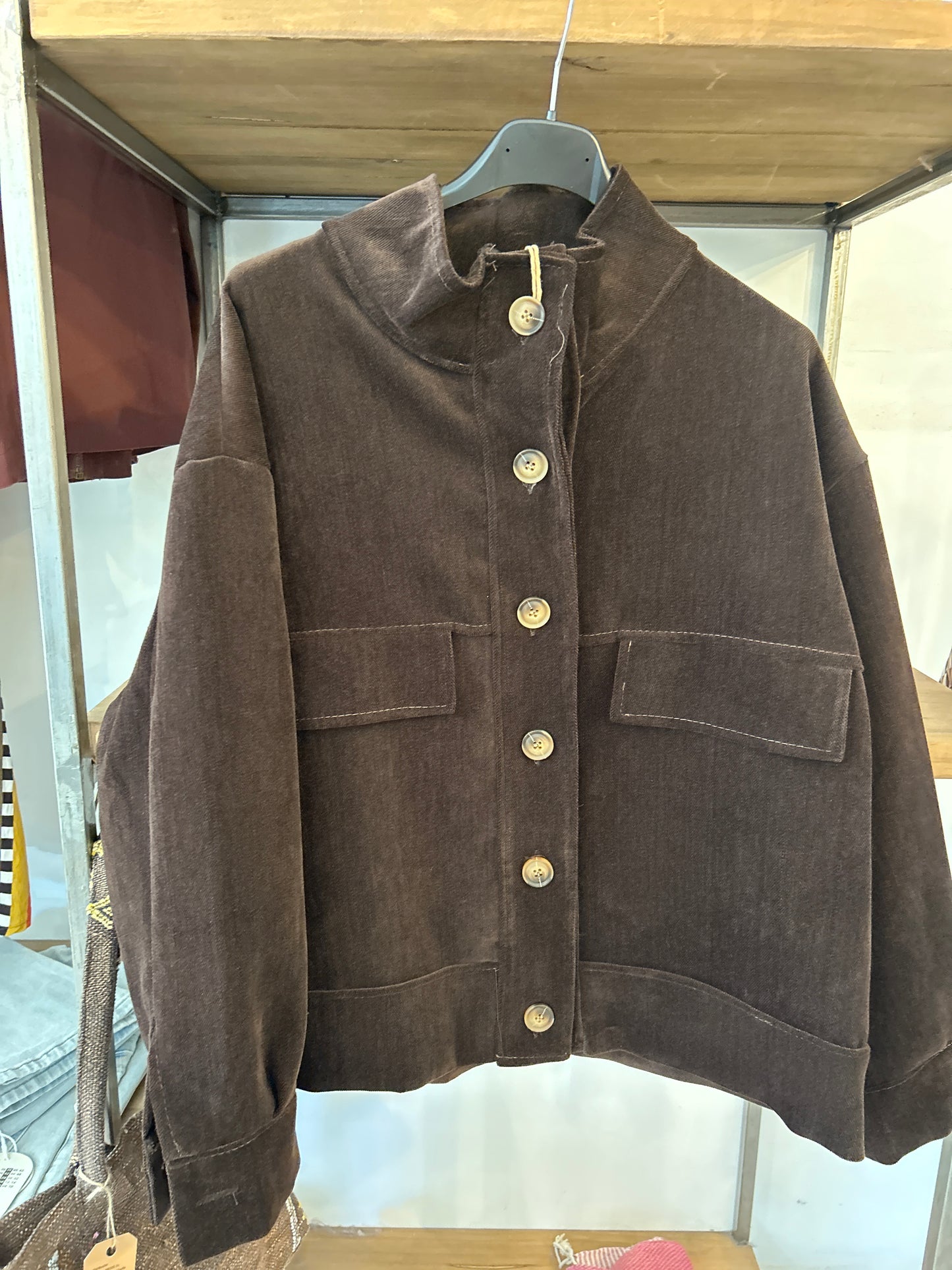 CHAQUETA BOLSILLO CHENILLA