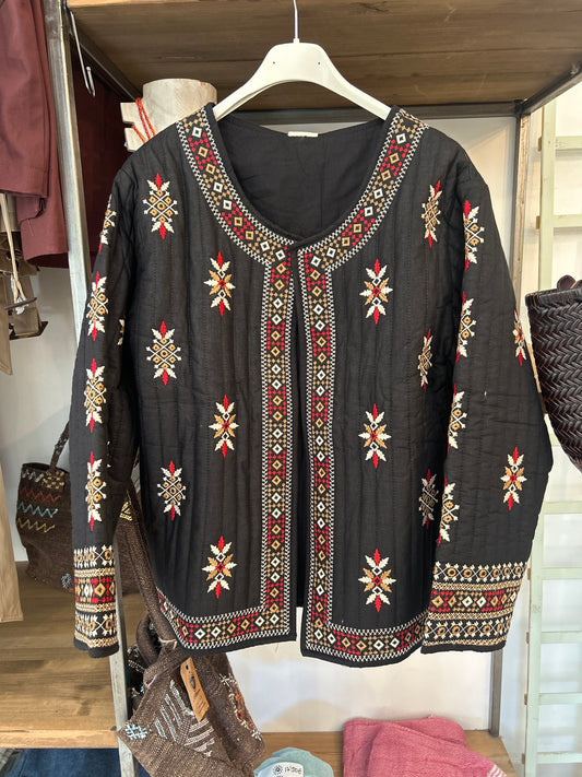 CHAQUETA BORDADA BLACK