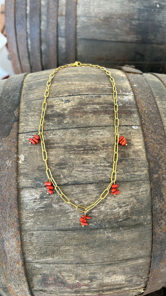Collar Carmela Rojo