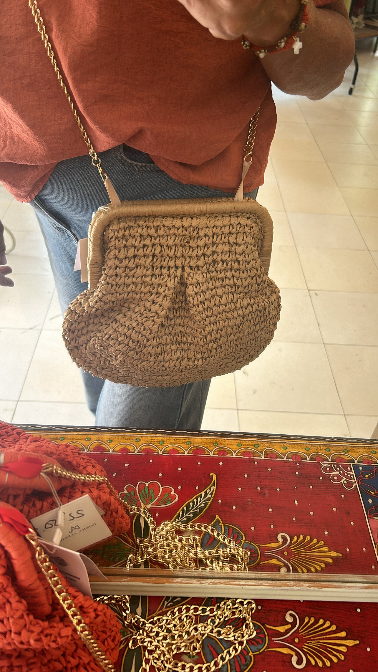 (Copia) BOLSO RAFIA CADENA