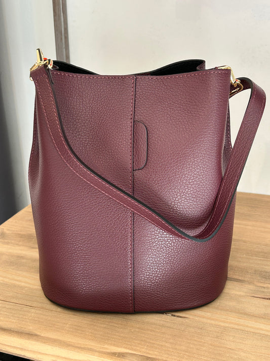 BOLSO CUBO BURDEOS