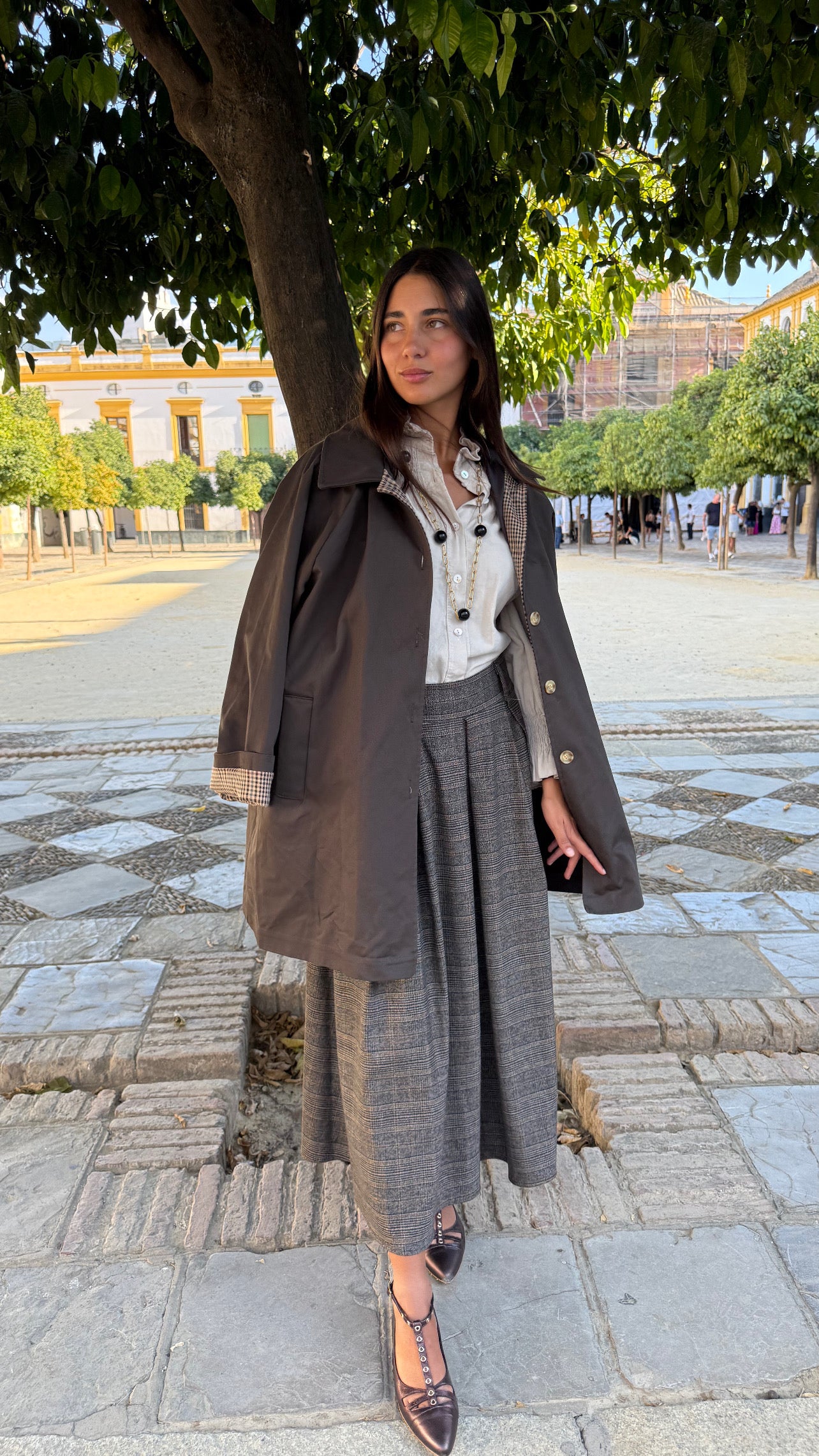 GABARDINA VUELTA CUADROS