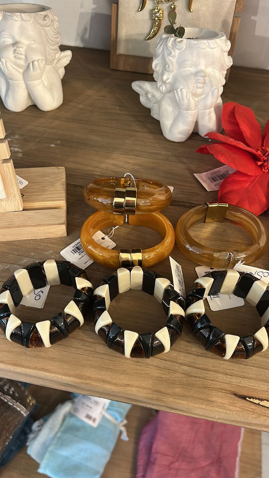 Pulsera elástica ébano