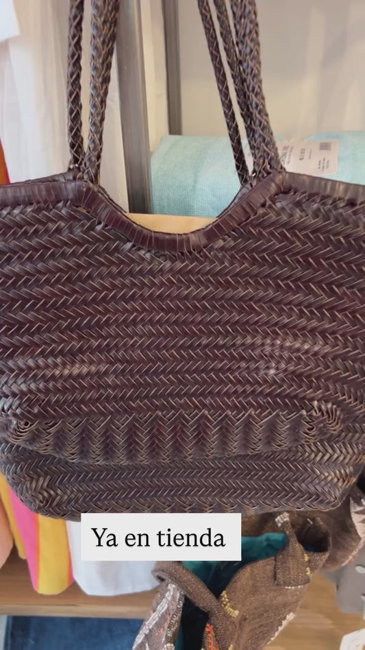 Bolso cuero trenzado Pequeño