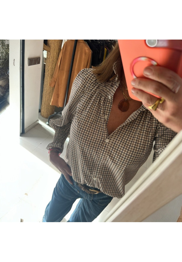 BLUSA CUADROS BEA 