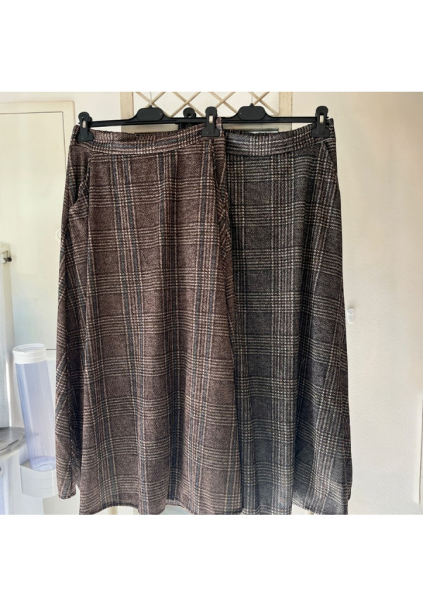 FALDA CUADROS BOLSILLO 