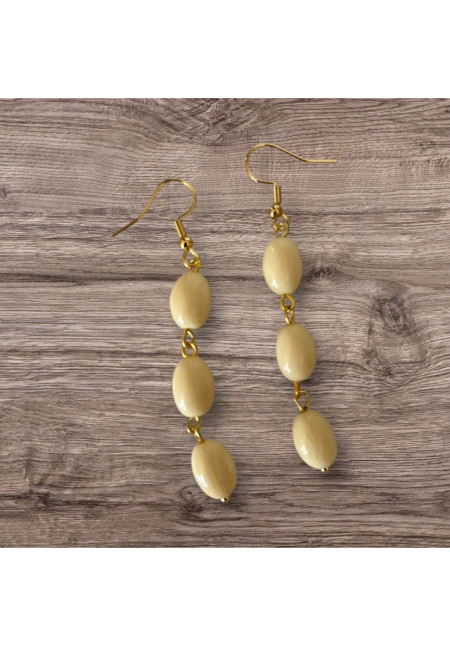 PENDIENTES TRIPLE HUESO 