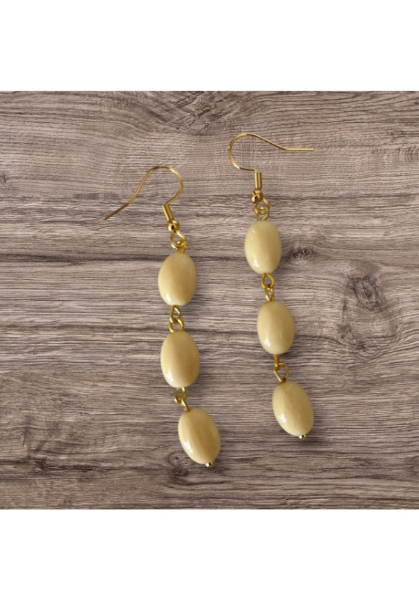 PENDIENTES TRIPLE HUESO 